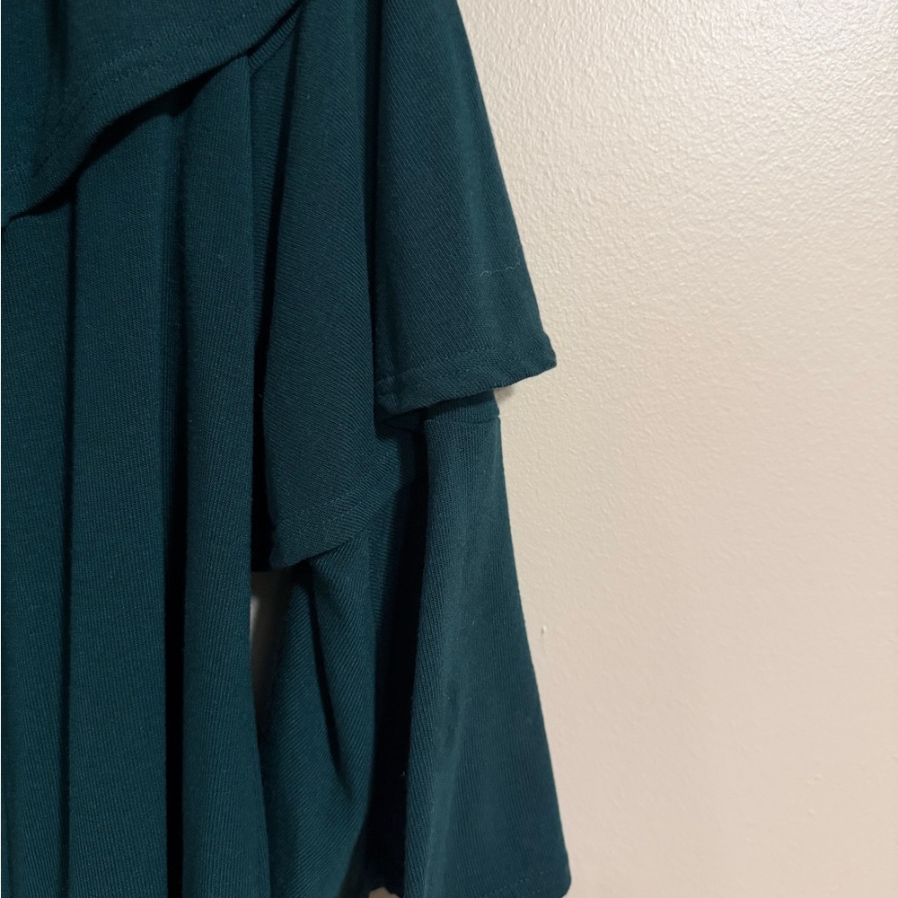She + Sky Off-Shoulder Ruffle Tunic Sweater - Picture 4 of 7
